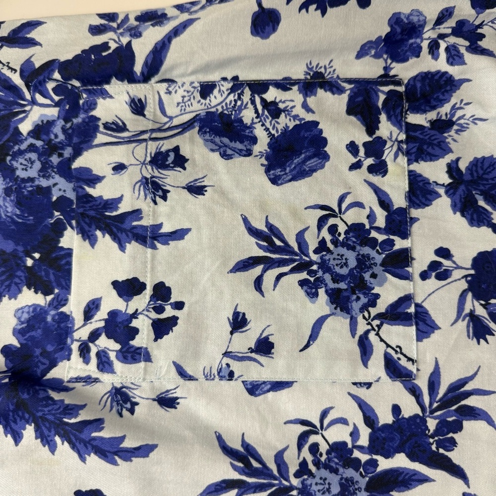 Tuckernuck Bella Dress Sapphire Bloom Womens XL Blue White Floral Neck Tie - Picture 15 of 16